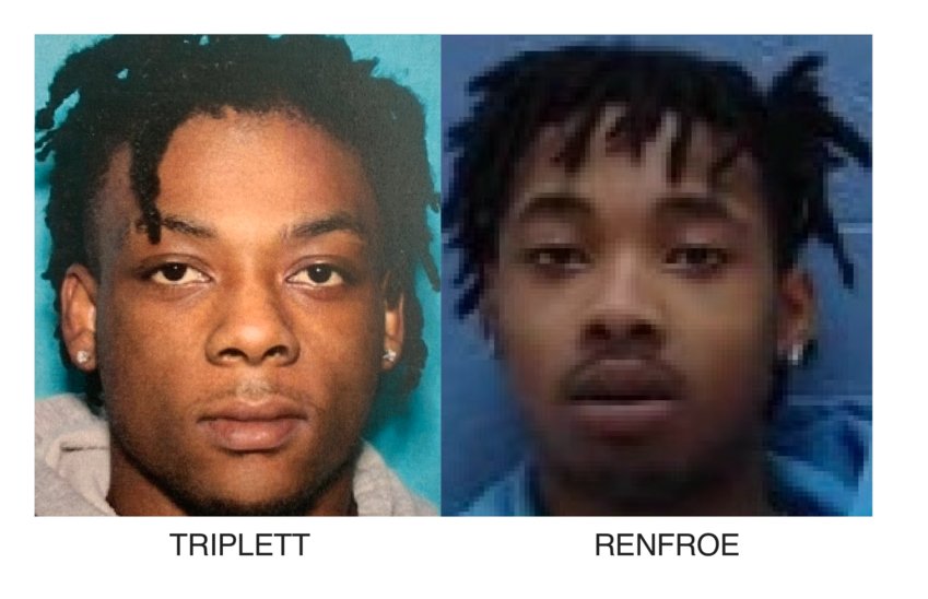 Demonte Renfroe, 18, and Kornelious I’Tavan Triplett, 21, both of Philadelphia have been charged with capital murder and armed robbery in connection with the shooting death of Wiliam Gage Arnold, 18, on Saturday, Feb. 19, around 10 p.m.